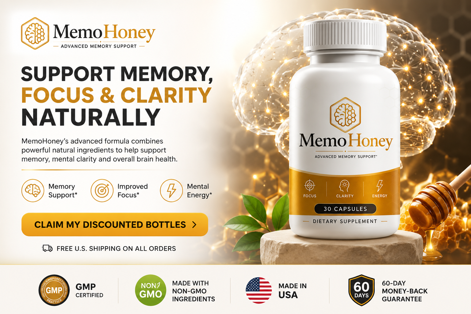 MemoHoney advanced brain support