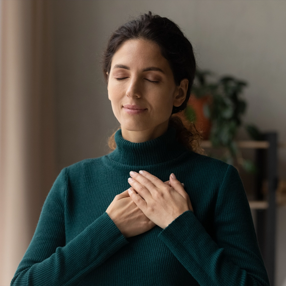 Person engaged in an everyday activity