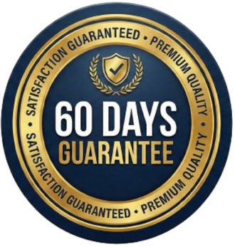 60-day money-back guarantee badge
