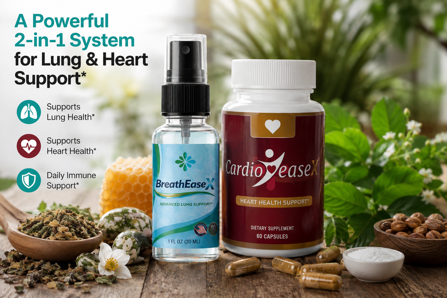 BreathEaseX and CardioEaseX bundle product photo